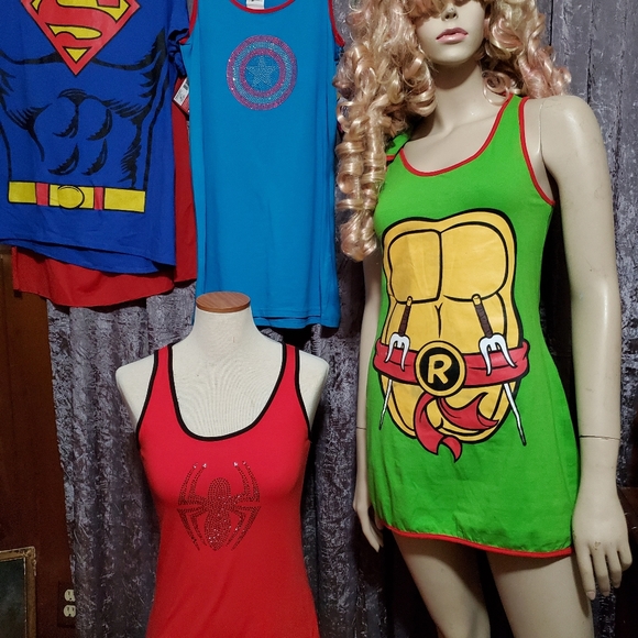 Rubie's Tops - TMNT ninja turtles Hooded Tee shirt Beach Cover Up